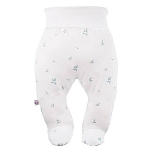 Petite Eevi Półśpiochy niemowlęce  listki białe