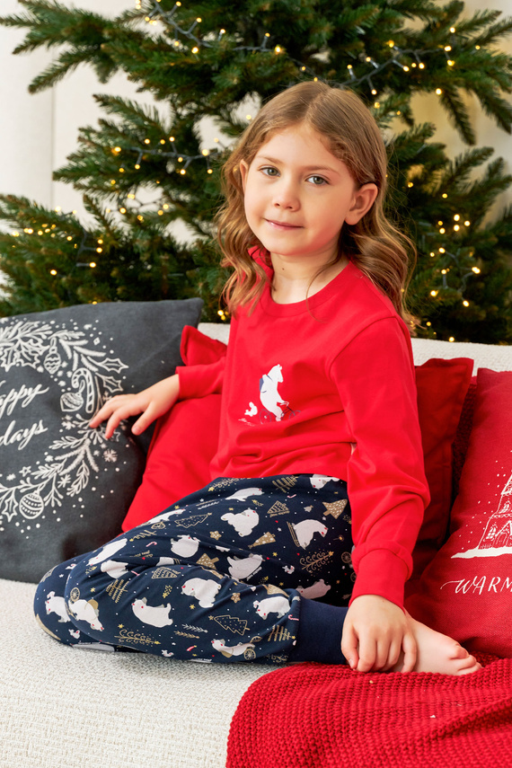 Piżama dziecięca 5264 "Frozen" Unisex Doctor Nap - red