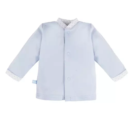 Kaftanik bawełniany "NEWBORN" Eevi- niebieski