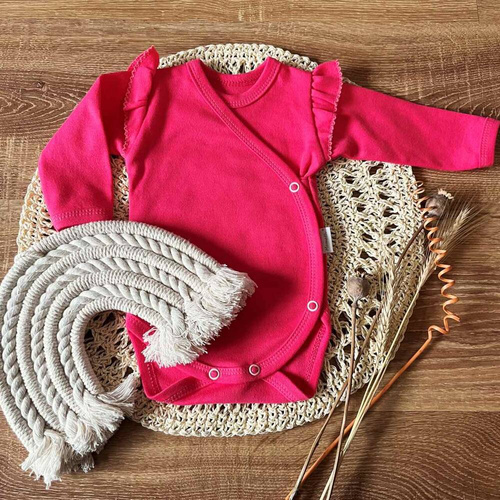 BD14327 Łączka Mamatti Body kopertowe z długim rękawem