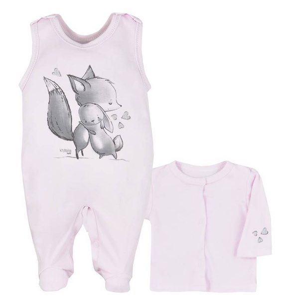 Foxy Koala Komplet niemowlęcy - różowy 