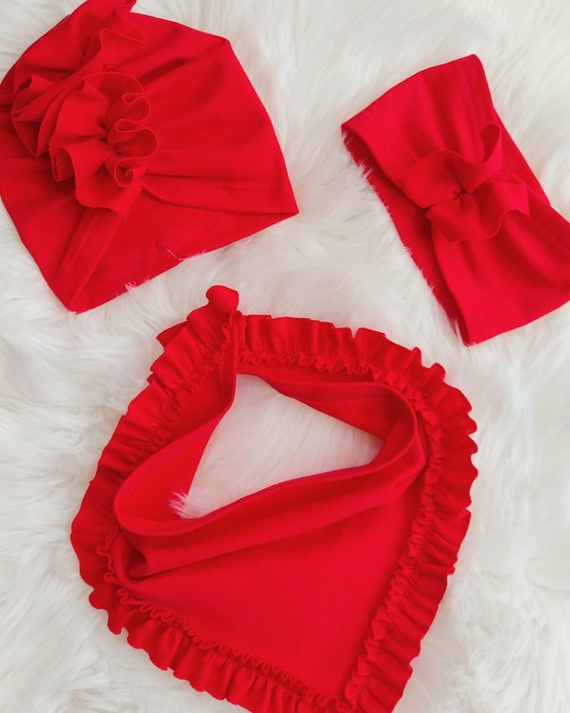 Lola Bambarillo Turban dla dziewczynki czerwony 