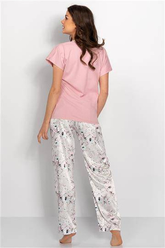 Spa Garden Piżama damska Momenti Per Me pink-grey 