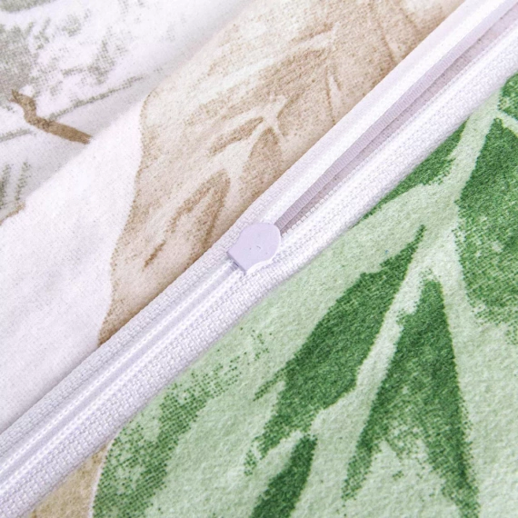 31505/2 Pościel flanelowa liście Darymex beżowy