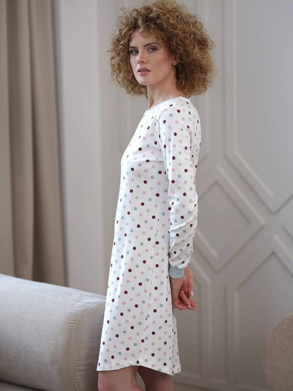 431 Koszula Nocna Interlock Cana -ecru