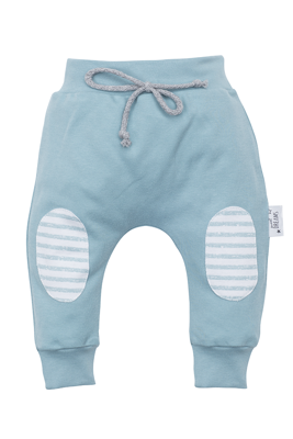 "SWEET DREAMS" Makoma Spodnie niemowlęce dresowe łatki