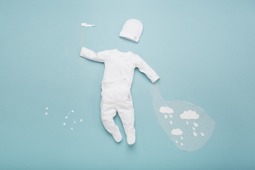 Body rozpinane z długim rękawem  "WHITE"