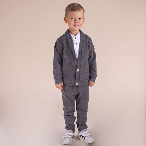 Spodnie dresowe 169558 "Mix" Nicol - grafitowy