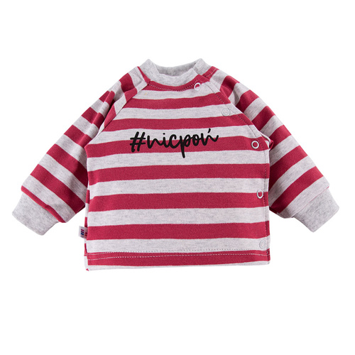 Ancymon Eevi Bluzka niemowlęca 2-pak - szary/czerwony