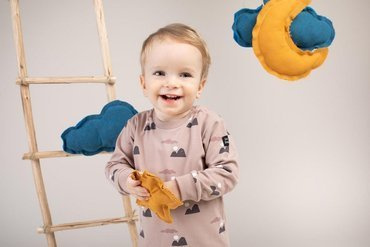 "Dreamer" Pinokio Bluzka z długim rękawem - beż druk