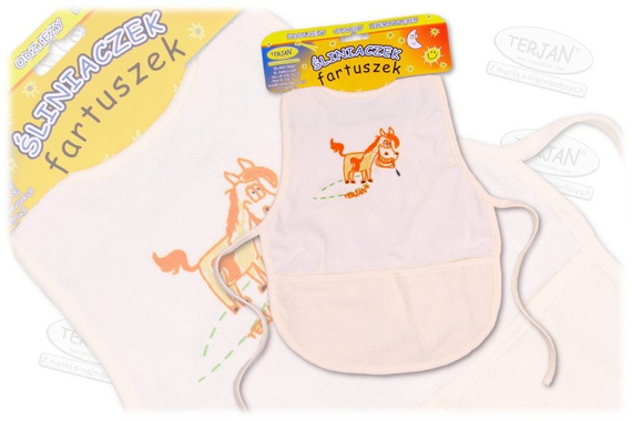 Śliniak fartuszek TERJAN żółty