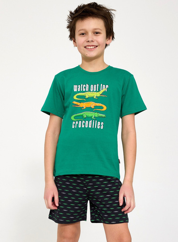 Piżama chłopięca Cornette Young Boy 790/125 Crocodiles, 100% bawełna