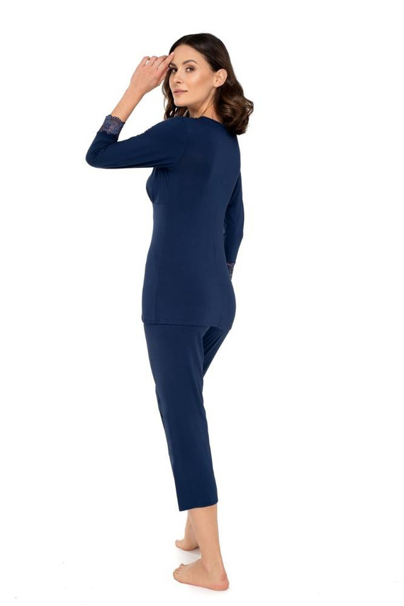 Margot Piżama Damska 7/8 Babella -szafir