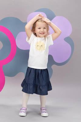 Romantic Pinokio Spódniczka na gumce - jeans