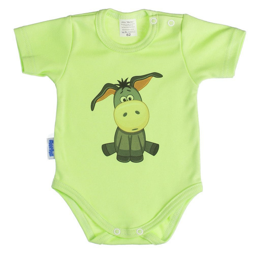 Jednorożec Martex body niemowlęce krótki rękaw różowy