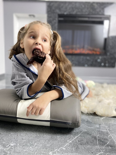 374 / 375 Desiree Szlafrok dziecięcy - szary