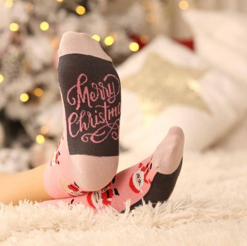 W34.155 Skarpety Świąteczne Dziecięce Wola 873 pink