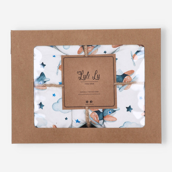 LUL-0037 Samoloty Śpiworek niemowlęcy z poduszką Luli Lu