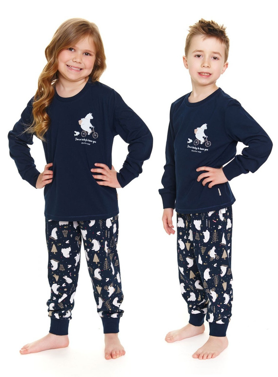 Piżama dziecięca 5264 "Frozen" Unisex Doctor Nap - navy blue