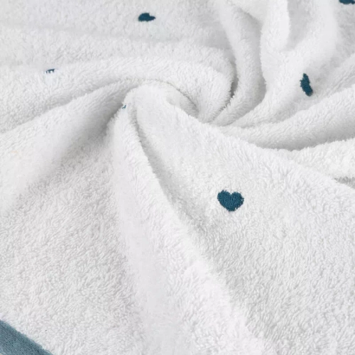 Baby 58 Ręcznik dziecięcy Serca Eurofirany biały/niebieski