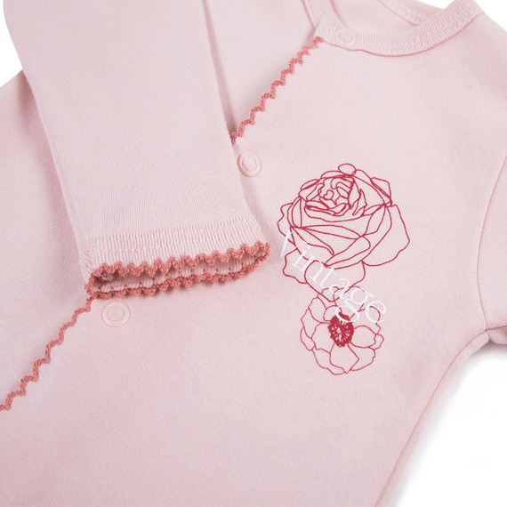 Roses Eevi Pajac dla dziewczynki- jasny róż