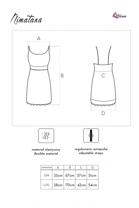 Nimatana LC 90498 Koszula damska LivCo Corsetti Fashion