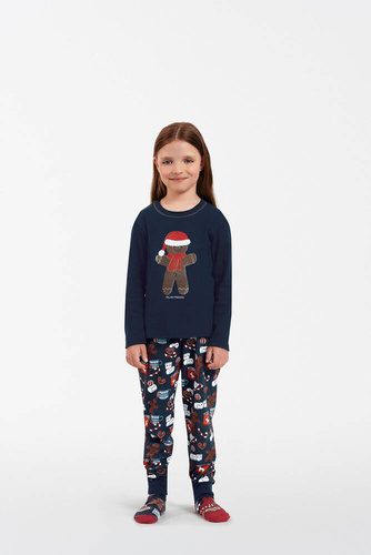 Makala Italian Fashion Piżama dziecięca - granatowy/druk 