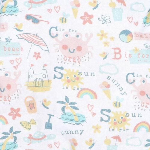 Sunny Śpiochy z bawełny organicznej Nini druk 