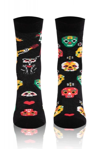 S134D Muerto Italian Fashion Skarpety - czarny