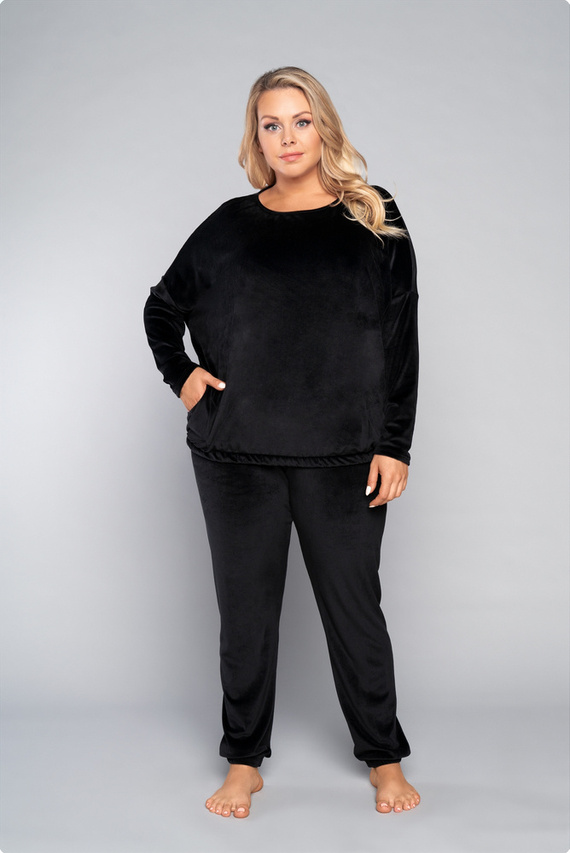 Juga Komplet Damski dł. rękaw, dł. spodnie Italian Fashion czarny