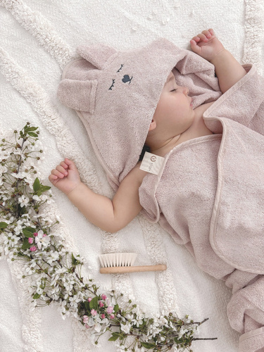 Ręcznik bambusowy z uszami Yosoy - beżowy