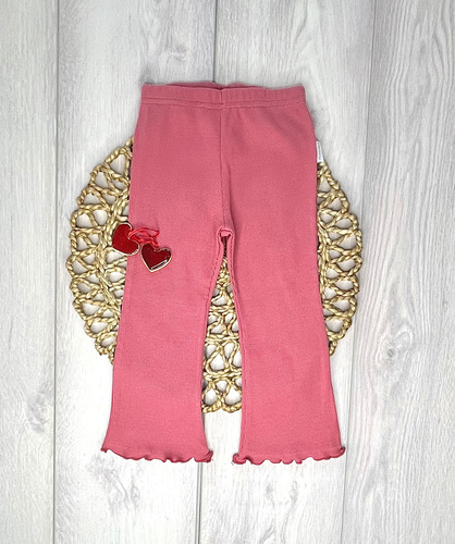 LJ816 Mamatti Legginsy dziewczęce dzwony - brązowy