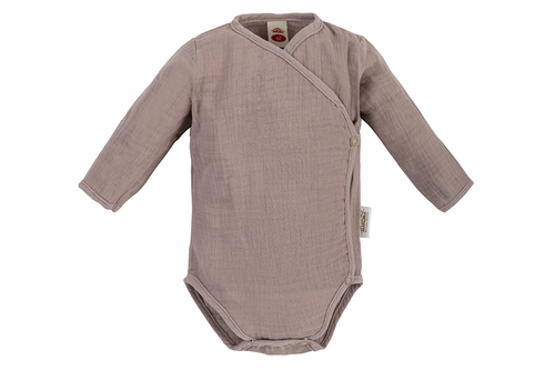 Body rozpinane muślinowe "Just Muslin" Makoma cappuccino