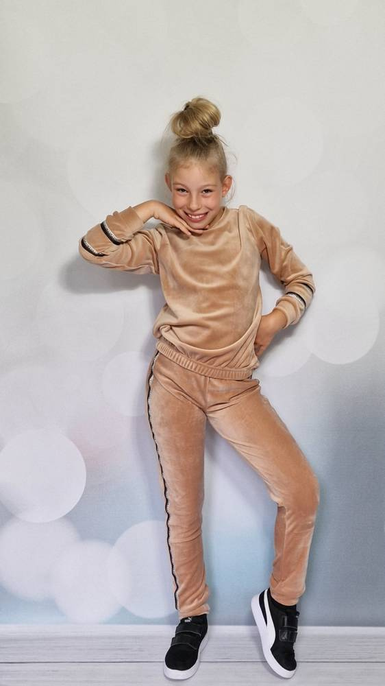 Nice dres dziewczęcy Bambarillo toffi