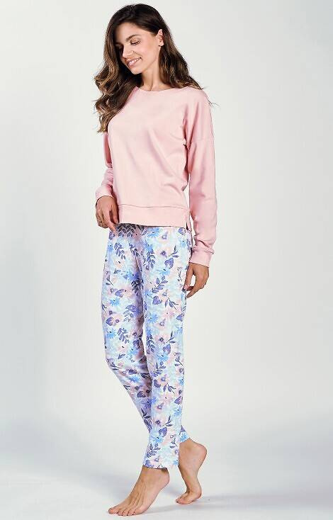 3239 Sylvie Piżama damska Interlock Taro - pudrowa