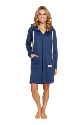 7228 Szlafrok damski Doctor Nap - indigo melange