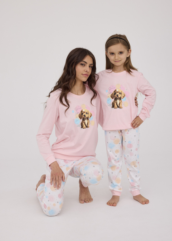 671/376 Star Piżama damska Cornette różowy