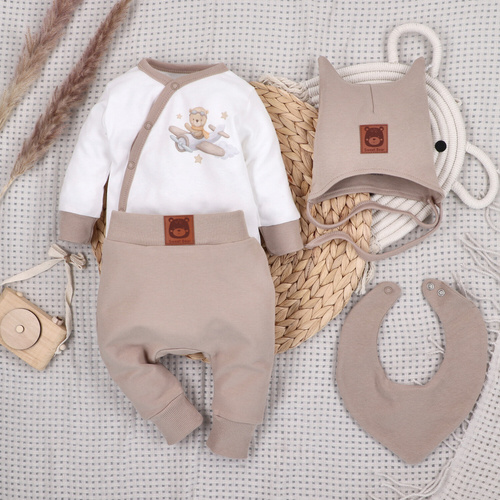 ABK-0045 Sky Journey Komplet niemowlęcy z bawełny organicznej Nini