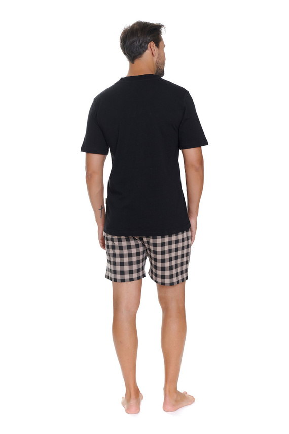 5342 "The best" Piżama Męska Doctor Nap - black