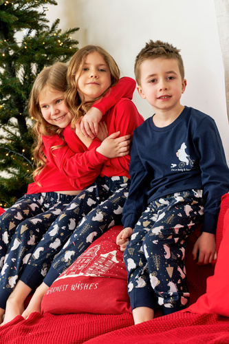 Piżama dziecięca 5264 "Frozen" Unisex Doctor Nap - navy blue