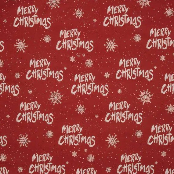 Kevin Pościel świąteczna Merry Christmas z mikrowłókna Eurofirany czerwony