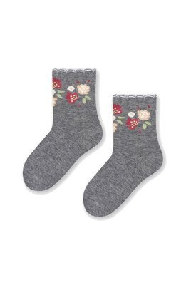 Art.138 Cotton Candy Skarpety dziecięce Steven szary melanż 177