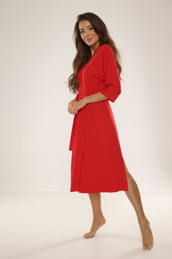 942 Visa Szlafrok Długi De Lafense - czerwony 589