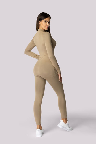 Alpha legginsy termoaktywne Spaio sand
