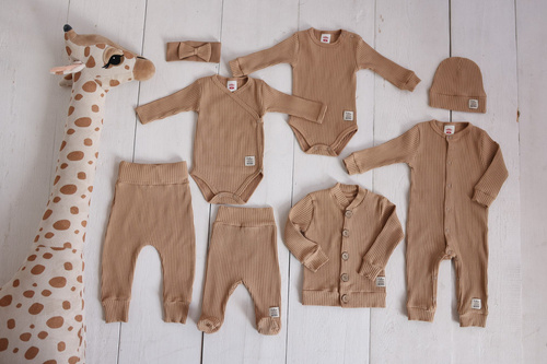 "Natural Harmony" Makoma Pajac bez stópek latte