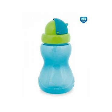 CA56/109BLU Bidon ze składaną rurką Canpol Babies niebieski