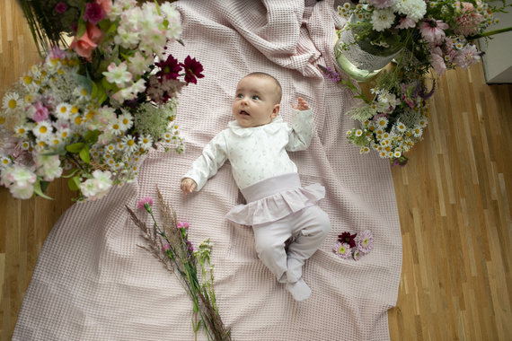 Charlotte Pinokio Body rozpinane z długim rękawem - ecru