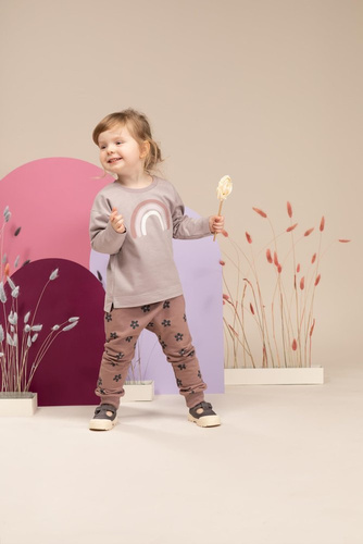 Happiness Pinokio Bluza wciągana z nadrukiem - szary 