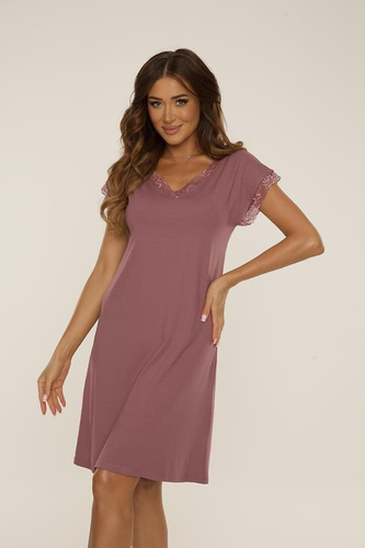 816 Hazel Koszulka nocna De Lafense - jagodowy