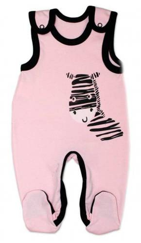 Terjan Śpioch bawełniany "Zebra" - Różowy